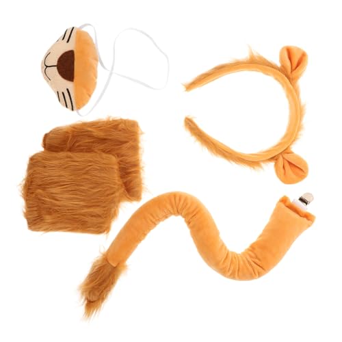 ORFOFE Löwenkostüm mit Stirnband Handschuhen und Nasen-Accessoire Tierisches Cosplay Karneval Fasching Halloween und Party Leicht und Dekorativ Geeignet für Erwachsene ORFOFE Löwenkostüm mit Stirnband Handschuhen und Nasen-Accessoire Tierisches Cosplay Karneval Fasching Halloween und Party Leicht und Dekorativ Geeignet für Erwachsene von ORFOFE