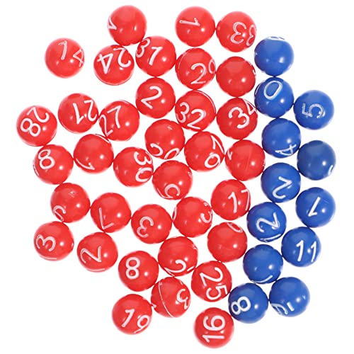 ORFOFE Lottozahlenkugeln mit Farbigen Nummerierten Loskugeln für Bingo und Verlosungen Leicht Langlebig für Partyspiele und Raffle Events von ORFOFE