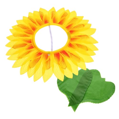 ORFOFE Lustige Sonnenblumen kopfbedeckung aus Weichem Handschuhen Bequemes Cosplay Kinderkostüme Party Festival requisiten Einfach Anzuziehen und Strapazierfähig von ORFOFE