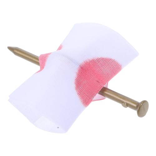 ORFOFE Lustiger Verstellbarer Fingernagel Durch Finger Trick für Halloween und Party Hautfreundliches Material Sicherer Sitz für Fingergrößen Scherzartikel von ORFOFE