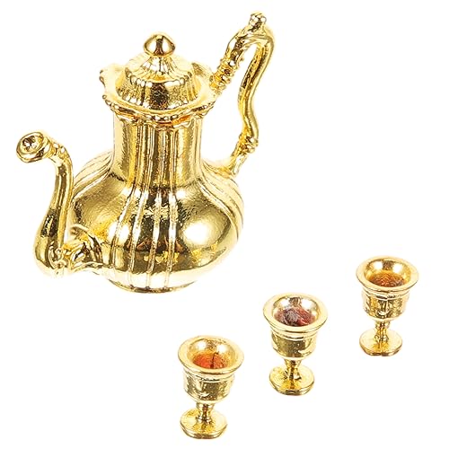 ORFOFE Maßstab Miniatur Puppenhaus Zubehör Metall und Tasse Goldfarben Vintage Stil für Puppenhäuser und Mini Küchen Dekoration ORFOFE Maßstab Miniatur Puppenhaus Zubehör Metall und Tasse Goldfarben Vintage Stil für Puppenhäuser und Mini Küchen Dekoration von ORFOFE
