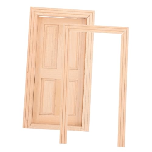 ORFOFE Maßstab Puppenhaus Zubehör Langlebige DIY Holztür für Mini Haus Dekoration Realistische Handwerkskunst Robustes Material für Sammler und Bastler ORFOFE Maßstab Puppenhaus Zubehör Langlebige DIY Holztür für Mini Haus Dekoration Realistische Handwerkskunst Robustes Material für Sammler und Bastler von ORFOFE