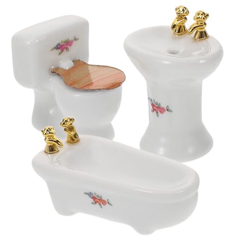 ORFOFE Maßstab Realistische Mini Badezimmer Accessoires für Puppenhaus Dekoration und Rollenspiele von ORFOFE