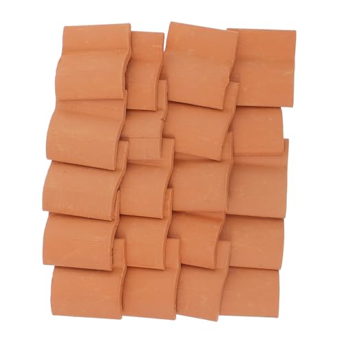 ORFOFE Maßstab Rote Mini Backsteine für Sandtisch Modellbau DIY Puppenhaus Garten Landschaft Dekoration Handwerk Kreativ Geschenk von ORFOFE