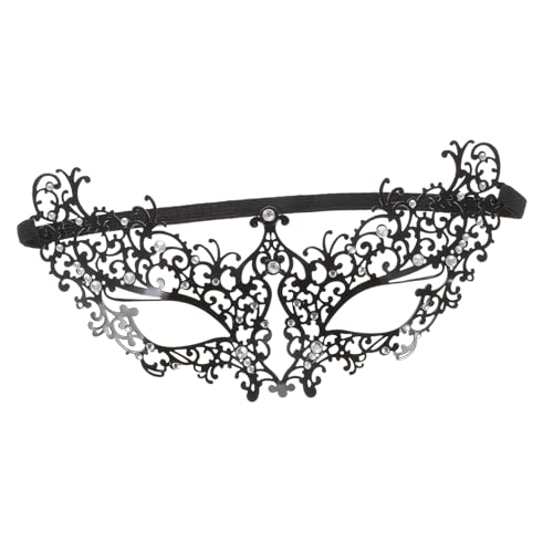 ORFOFE Metall Halbgesichtsmaske Halloween Party Dekorative Maske Damen Weißer Strass Verstellbar Cosplay Festival Zubehör für Kostüme ORFOFE Metall Halbgesichtsmaske Halloween Party Dekorative Maske Damen Weißer Strass Verstellbar Cosplay Festival Zubehör für Kostüme von ORFOFE