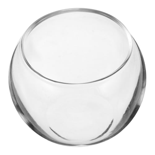ORFOFE Mini Aquarium Glas Schale Transparent für Puppenhaus Deko Kleine Aquarien Terrarien DIY Kreative Landschaften und Miniatur Goldfische Zubehör von ORFOFE
