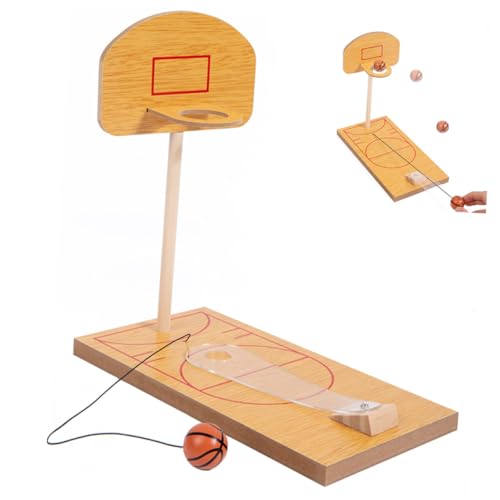 ORFOFE Mini Basketball Holzspielzeug Tisch Basketballspiel Interaktives Finger Basketballspielzeug für Konzentration und Koordination ORFOFE Mini Basketball Holzspielzeug Tisch Basketballspiel Interaktives Finger Basketballspielzeug für Konzentration und Koordination von ORFOFE