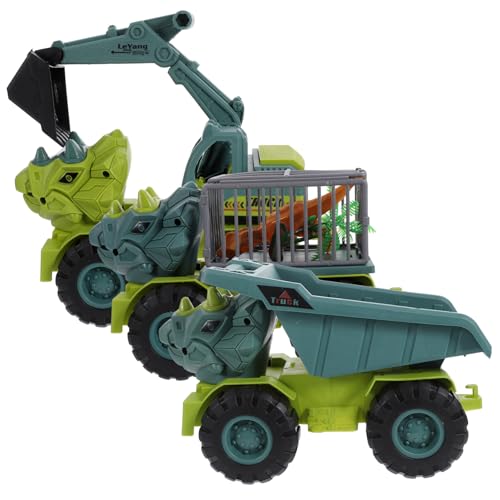 ORFOFE Mini Dinosaurier Baufahrzeug aus Robustem Wiederverwendbar Batteriefrei Interaktives Kinderauto für Jungen und Mädchen Geschenk für Partys und Geburtstage von ORFOFE