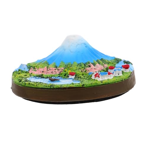 ORFOFE Mini Harz Mount Fuji Ornament Japanische Mikrolandschaftsdekoration Handgefertigt Einzigartige Bonsai Accessoire Mini Bonsai Mountain Japanische Ornamente von ORFOFE