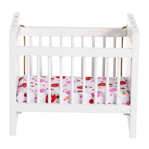 ORFOFE Miniatur-babypuppenbett Weiß Mini-möbel Für Jungen- Und Mädchenzimmer Puppenbett Für Rollenspiele ORFOFE Miniatur-babypuppenbett Weiß Mini-möbel Für Jungen- Und Mädchenzimmer Puppenbett Für Rollenspiele von ORFOFE