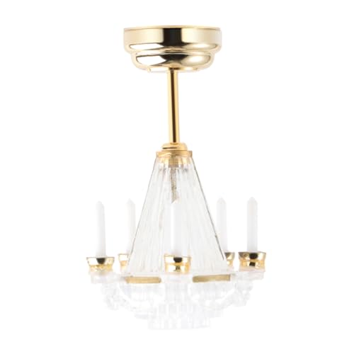 ORFOFE Mini -Lichtmodell dekoratives Mini-Lampenmodell kleines Hängelampenmodell Hausmodelllampe Simulationslampenmodell -Hausdekoration Ferrolegierung Golden von ORFOFE