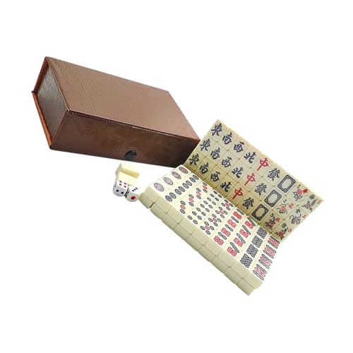 ORFOFE Mini Mahjong Reise Würfeln Tragbares Leichtes Party brettspiel mit Aufbewahrungsbox Kompakt für Zuhause Familie und Unterwegs ORFOFE Mini Mahjong Reise Würfeln Tragbares Leichtes Party brettspiel mit Aufbewahrungsbox Kompakt für Zuhause Familie und Unterwegs von ORFOFE