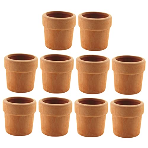 ORFOFE Mini Mini Pflanzen Töpfe Aus Üße Mini Blumentöpfe Für Puppenhaus Dekoration Blumen Töpfe Für Kreative Mini Landschaften Blumenübertopf von ORFOFE