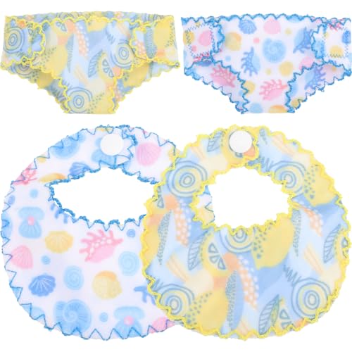 ORFOFE Mini Puppenunterwäsche mit Verstellbaren Windeln und Spucktüchern Elastische Babypuppen Kleidung für Puppen Leichtes Bequemes Puppenzubehör für Mädchen zum Ankleiden von ORFOFE