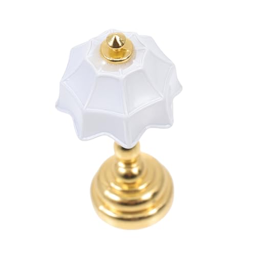 ORFOFE Mini-Schreibtischlampe klein Miniaturlampe Vintage Wohnkultur Nachttischlampe Mini-Ornament zartes Modell Lampe Golden von ORFOFE