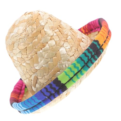 ORFOFE Mini Strohhut Dekorativ Leicht Miniatur Hut für Puppen Weinflaschen Deko Tragbar Wiederverwendbar Niedlich für DIY Zubehör ORFOFE Mini Strohhut Dekorativ Leicht Miniatur Hut für Puppen Weinflaschen Deko Tragbar Wiederverwendbar Niedlich für DIY Zubehör von ORFOFE