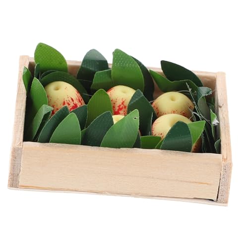 ORFOFE Miniatur Apfel Modell für Puppenhaus Dekoration Realistisches Kunststoff Obst Zubehör Platzsparend und Leicht für Sammler und Miniatur Küchenaccessoires von ORFOFE