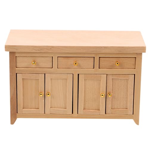 ORFOFE Miniatur Aufbewahrungsschrank aus Naturbelassenem Holz für Wohnzimmer und Küche Realistische Miniaturmöbel für Puppenhausdekoration ORFOFE Miniatur Aufbewahrungsschrank aus Naturbelassenem Holz für Wohnzimmer und Küche Realistische Miniaturmöbel für Puppenhausdekoration von ORFOFE
