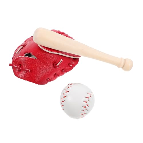 ORFOFE Miniatur Baseball Teilig Rot Realistische Mini Baseballschläger Handschuh Ball Detailgetreues Sportornament für Puppenhäuser Leicht und Platzsparend als für DIY Fans ORFOFE Miniatur Baseball Teilig Rot Realistische Mini Baseballschläger Handschuh Ball Detailgetreues Sportornament für Puppenhäuser Leicht und Platzsparend als für DIY Fans von ORFOFE
