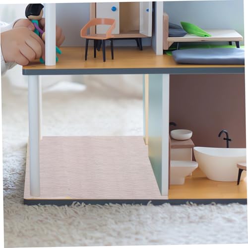 ORFOFE Miniatur Bodenbelag Sticker Selbstklebend Imitation Holzmaserung Zum Zuschneiden Für Puppenhaus DIY Mini Haus Dekoration von ORFOFE