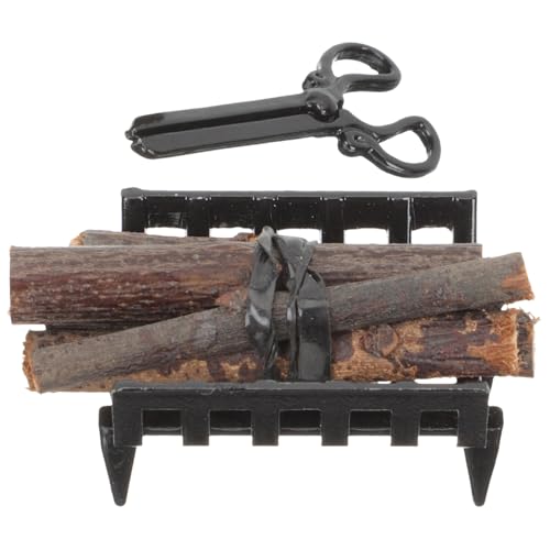 ORFOFE Miniatur Brennholzregal und Kleine Feuerzange Mini Haus Zubehör für Puppenhaus Dekoration Leichtes Tragbares Landschaftsmodell Geschenk für Sammler und Puppenhausliebhaber ORFOFE Miniatur Brennholzregal und Kleine Feuerzange Mini Haus Zubehör für Puppenhaus Dekoration Leichtes Tragbares Landschaftsmodell Geschenk für Sammler und Puppenhausliebhaber von ORFOFE