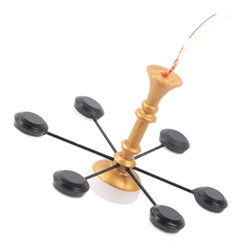 ORFOFE Miniatur Deckenlampe Hängelampe Modellleuchte für Puppenhaus Miniatur Dekoration Elegante Pendelleuchte LED Warmweiß für Mini Haus Möbel Ornamente von ORFOFE