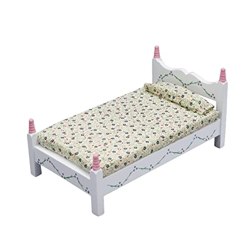 ORFOFE Miniatur Einzelbett Für Puppenhaus Kreatives Mini öbel Set Für Schlafzimmer Puppenhaus Zubehör Für Mini Szenen Ideal Für Und Kreative Spielstunden ORFOFE Miniatur Einzelbett Für Puppenhaus Kreatives Mini öbel Set Für Schlafzimmer Puppenhaus Zubehör Für Mini Szenen Ideal Für Und Kreative Spielstunden von ORFOFE