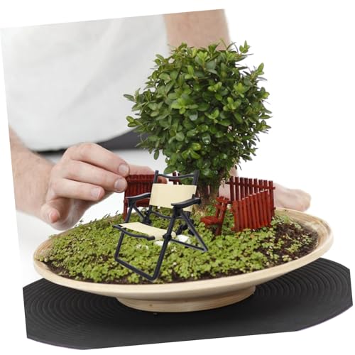 ORFOFE Miniatur Faltstuhl Modell Realistischer Campingstuhl für Puppenhaus Deko Leicht Tragbar Detailgetreue Miniaturmöbel für Mini Haus Zubehör von ORFOFE