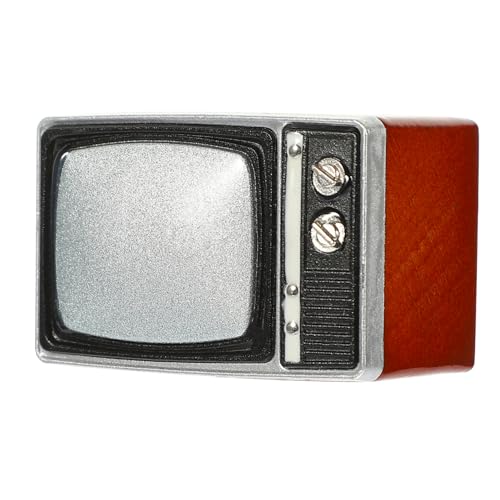 ORFOFE Miniatur Fernseher Modell Retro Tv Dekoration für Puppenhaus Möbel Hellbraun für DIY Miniatur Landschaftsdesign und Kreative Szenengestaltung ORFOFE Miniatur Fernseher Modell Retro Tv Dekoration für Puppenhaus Möbel Hellbraun für DIY Miniatur Landschaftsdesign und Kreative Szenengestaltung von ORFOFE