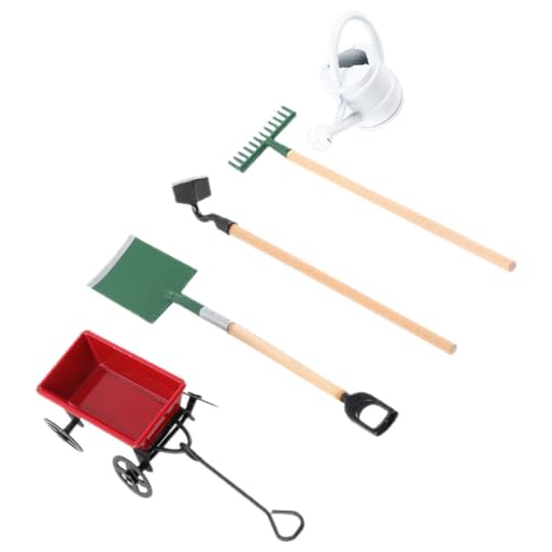 ORFOFE Miniatur Gartenwerkzeug Teilig Puppenhaus Zubehör für Mini Garten Dekoration Leichte Sichere Materialien für Mikrolandschaft und Feengarten Gestaltung von ORFOFE
