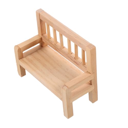 ORFOFE Miniatur Holzbank für Puppenhaus Naturbelassene Mini Gartenbank als Puppenmöbel Dekorative Sitzbank für Miniatur Garten Puppenhaus Zubehör Realistische Mini Holzsitze ORFOFE Miniatur Holzbank für Puppenhaus Naturbelassene Mini Gartenbank als Puppenmöbel Dekorative Sitzbank für Miniatur Garten Puppenhaus Zubehör Realistische Mini Holzsitze von ORFOFE