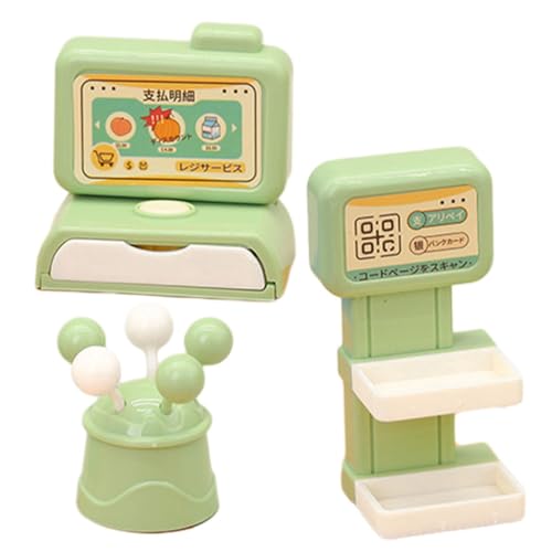 ORFOFE Miniatur Kasse Kaufladen Realistische Elektronische Kinderkasse mit Zubehör Lernspielzeug Mathematik und Kommunikation von ORFOFE