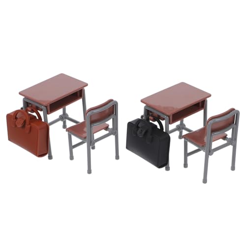 ORFOFE Miniatur Klassenzimmer Möbel aus Holz Miniatur Schreibtische Stühle und Rucksäcke Handgefertigte Puppenhaus Dekoration für Sammler und Kreative Spielideen ORFOFE Miniatur Klassenzimmer Möbel aus Holz Miniatur Schreibtische Stühle und Rucksäcke Handgefertigte Puppenhaus Dekoration für Sammler und Kreative Spielideen von ORFOFE