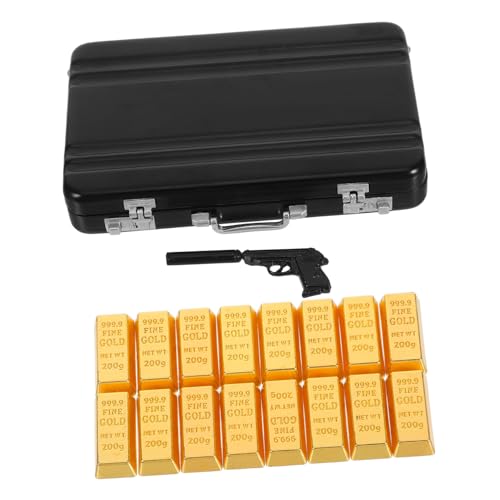 ORFOFE Miniatur Koffer Modell mit Goldenen Ziegeln Puppenhaus Dekoration Kompakt Leicht Vielseitig für DIY Puppenhaus und Mikro-Landschaft für Detailreiche Szenen von ORFOFE