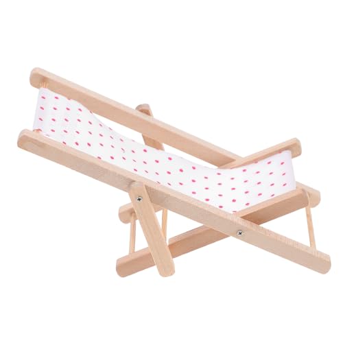 ORFOFE Miniatur Liegestuhl Puppenhaus Möbel Faltbarer Mini Deck Chair Realistisches Strandstuhl Modell Leichtes Puppenzubehör für Doll House Dekoration ORFOFE Miniatur Liegestuhl Puppenhaus Möbel Faltbarer Mini Deck Chair Realistisches Strandstuhl Modell Leichtes Puppenzubehör für Doll House Dekoration von ORFOFE