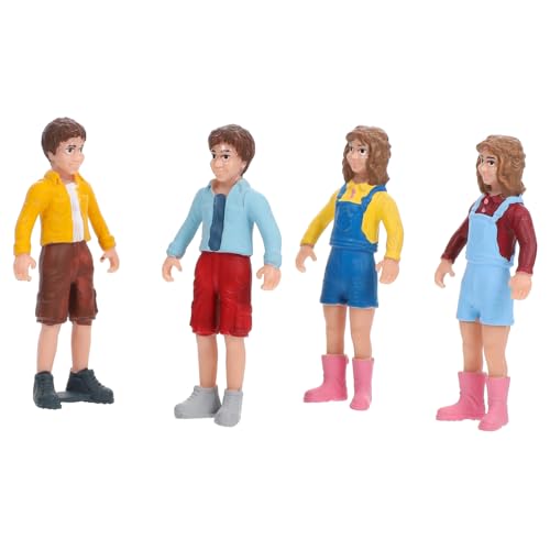 ORFOFE Miniatur Menschen Figuren Realistische Jungen Mädchen Deko Figuren Modell für Miniaturszenen und Foto Requisiten Langlebig und Detailgetreu von ORFOFE