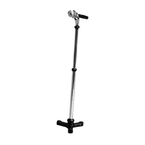 ORFOFE Miniatur Mikrofon mit Ständer Miniaturmikrofon für Puppenhaus Dekoration Musikliebhaber Schwarz Detailreich und Vielseitig für Tisch Regal Wohnzimmer ORFOFE Miniatur Mikrofon mit Ständer Miniaturmikrofon für Puppenhaus Dekoration Musikliebhaber Schwarz Detailreich und Vielseitig für Tisch Regal Wohnzimmer von ORFOFE