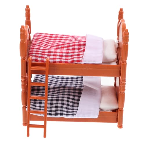 ORFOFE Miniatur Puppenhaus Doppelbett aus Langlebigem Material Realistische Mini Schlafzimmermöbel für und Dekoration für Mini Landschaft und Spielzeugzimmer ORFOFE Miniatur Puppenhaus Doppelbett aus Langlebigem Material Realistische Mini Schlafzimmermöbel für und Dekoration für Mini Landschaft und Spielzeugzimmer von ORFOFE