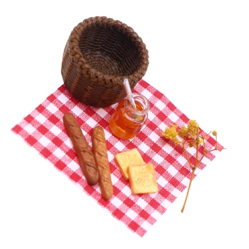 ORFOFE Spielzeug Puppenhaus Frühstücksset Deko Korb Mit Brot Honig Und Puppenzubehör Für Ideal Für Kreative Spielwelten Dollhouse Kit ORFOFE Spielzeug Puppenhaus Frühstücksset Deko Korb Mit Brot Honig Und Puppenzubehör Für Ideal Für Kreative Spielwelten Dollhouse Kit von ORFOFE