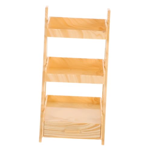 ORFOFE Miniatur Puppenhaus Regal Kunststoff Aufbewahrung und Display Leicht Tragbar Multifunktional für Miniaturmöbel und Deko Vielseitiger Miniatur Lager Präsentationsständer von ORFOFE