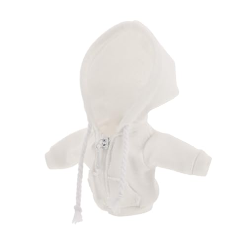 ORFOFE Miniatur Puppenkleidung Weißes Mini Hoodie Doll Dress Up Zubehör Passend für Kleine Puppen Kreative Verkleidung Outerwear ORFOFE Miniatur Puppenkleidung Weißes Mini Hoodie Doll Dress Up Zubehör Passend für Kleine Puppen Kreative Verkleidung Outerwear von ORFOFE