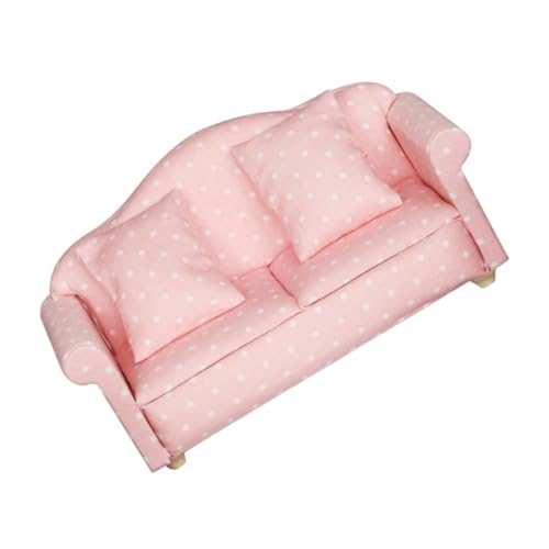 ORFOFE Miniatur Puppensofa Rosa mit Kissen Stilvolle Puppenhaus Couch Dekoration Handliches Miniatursofa für Wohnzimmer Spielhaus Glatte Oberfläche Komfortabel und Dekorativ ORFOFE Miniatur Puppensofa Rosa mit Kissen Stilvolle Puppenhaus Couch Dekoration Handliches Miniatursofa für Wohnzimmer Spielhaus Glatte Oberfläche Komfortabel und Dekorativ von ORFOFE