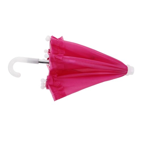 ORFOFE Miniatur Regenschirm für Puppen Niedlicher Puppenschirm Deko für Chafou Puppen Kreatives Zubehör für Puppenhaus und Rollenspiel von ORFOFE