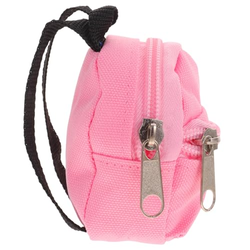 ORFOFE Miniatur Rucksack als Foto Requisite und Puppenhaus Accessoire Rosa Weiches Material Detailreich Gestaltet ORFOFE Miniatur Rucksack als Foto Requisite und Puppenhaus Accessoire Rosa Weiches Material Detailreich Gestaltet von ORFOFE