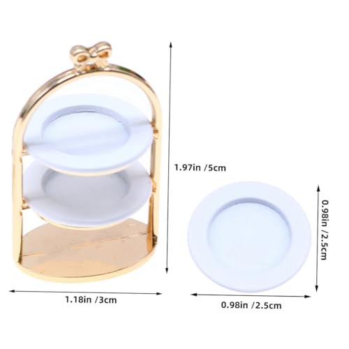 ORFOFE Miniatur Stöckiges Metall Dessertständer Stabiler Puppenhaus Kuchenhalter Vielseitiges Tiny Food Tray für Puppenhaus Küchenzubehör Dekorativ und Praktisch ORFOFE Miniatur Stöckiges Metall Dessertständer Stabiler Puppenhaus Kuchenhalter Vielseitiges Tiny Food Tray für Puppenhaus Küchenzubehör Dekorativ und Praktisch von ORFOFE