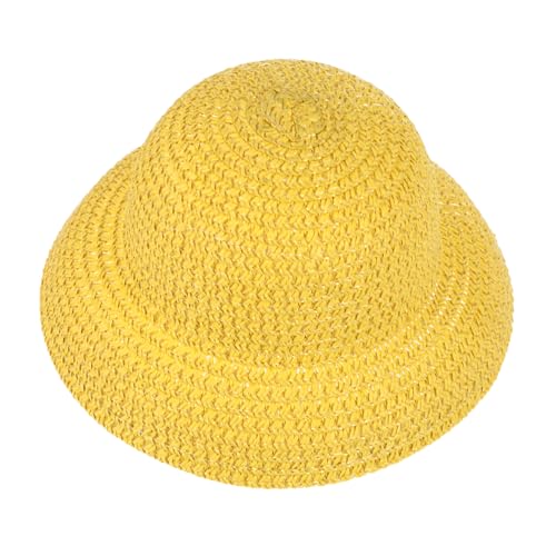 ORFOFE Miniatur Strohhut aus Natürlichem Material Handgefertigt Leicht und Langlebig für Puppen Bastelprojekte und Sommerdekoration UV Schutz Gelb ORFOFE Miniatur Strohhut aus Natürlichem Material Handgefertigt Leicht und Langlebig für Puppen Bastelprojekte und Sommerdekoration UV Schutz Gelb von ORFOFE