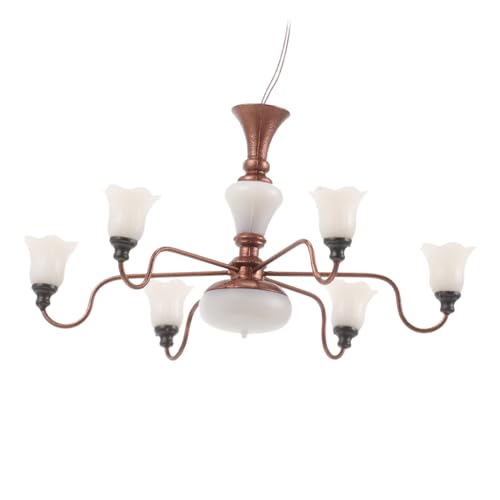 ORFOFE Miniatur deckenleuchte Modell Hängelampe Miniaturlampe für Puppenhaus und Sandtisch Wohnraumdekoration Stabiles Material Warmes Licht von ORFOFE
