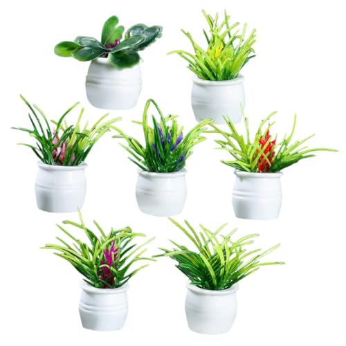 ORFOFE Miniatur-gartenzubehör 7-teiliges Grün Künstliche Mini-Bonsai-pflanzenmodelle Für Puppenhaus- ORFOFE Miniatur-gartenzubehör 7-teiliges Grün Künstliche Mini-Bonsai-pflanzenmodelle Für Puppenhaus- von ORFOFE