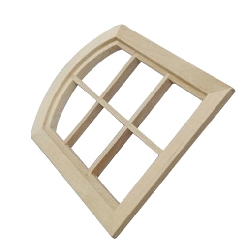 ORFOFE Miniatur holzfenster Rundbogig Detailreiches Puppenhausfenster Modell Handgefertigtes Mini Haus Zubehör Langlebig und Realistisch für Dekoration und Fotografie ORFOFE Miniatur holzfenster Rundbogig Detailreiches Puppenhausfenster Modell Handgefertigtes Mini Haus Zubehör Langlebig und Realistisch für Dekoration und Fotografie von ORFOFE