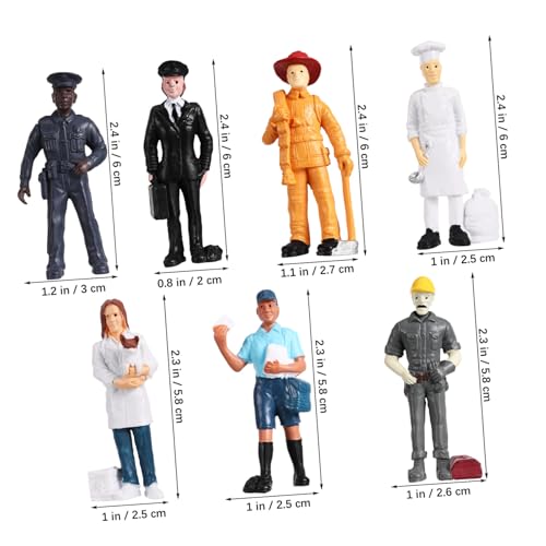 ORFOFE Miniatur personenfiguren Realistische Figuren für Sandtisch und Mikroszene Robuste Modellfiguren für Farm Raumdekoration Vielseitig als Lehrmittel und Sammelobjekte Geeignet von ORFOFE